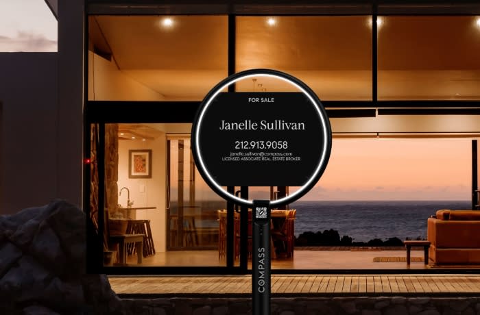Compass Real Estate Brokerage Disrupts With High-tech, Smart 'For Sale' Sign