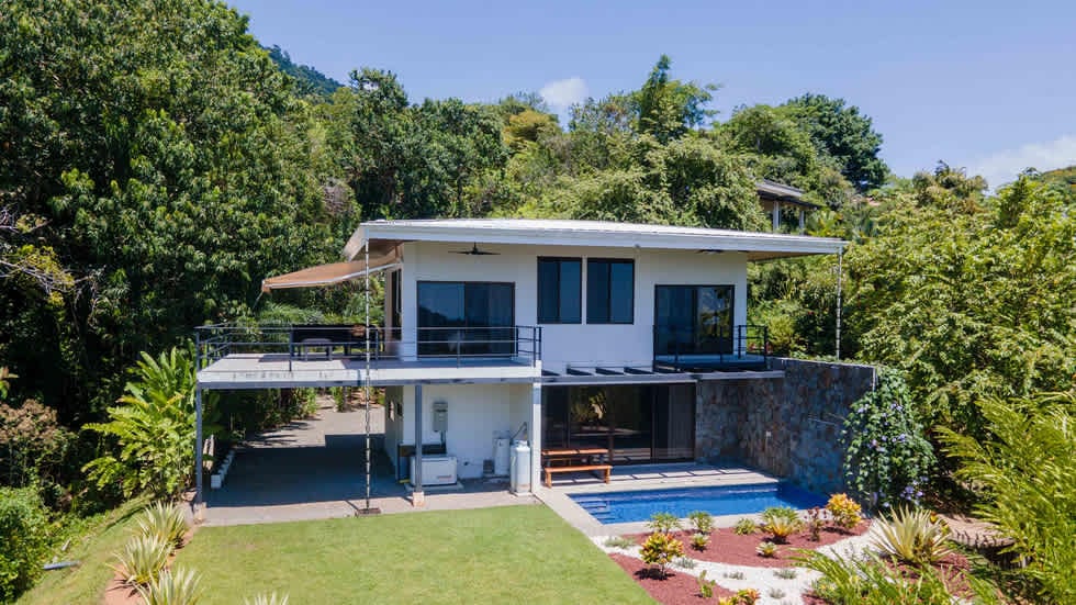 Tropical Ocean View Home with Pool in Escaleras Dominical