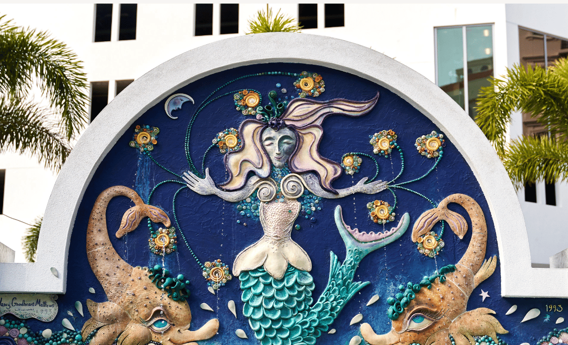 Sarasota Celebrates the Mermaid Fountain!