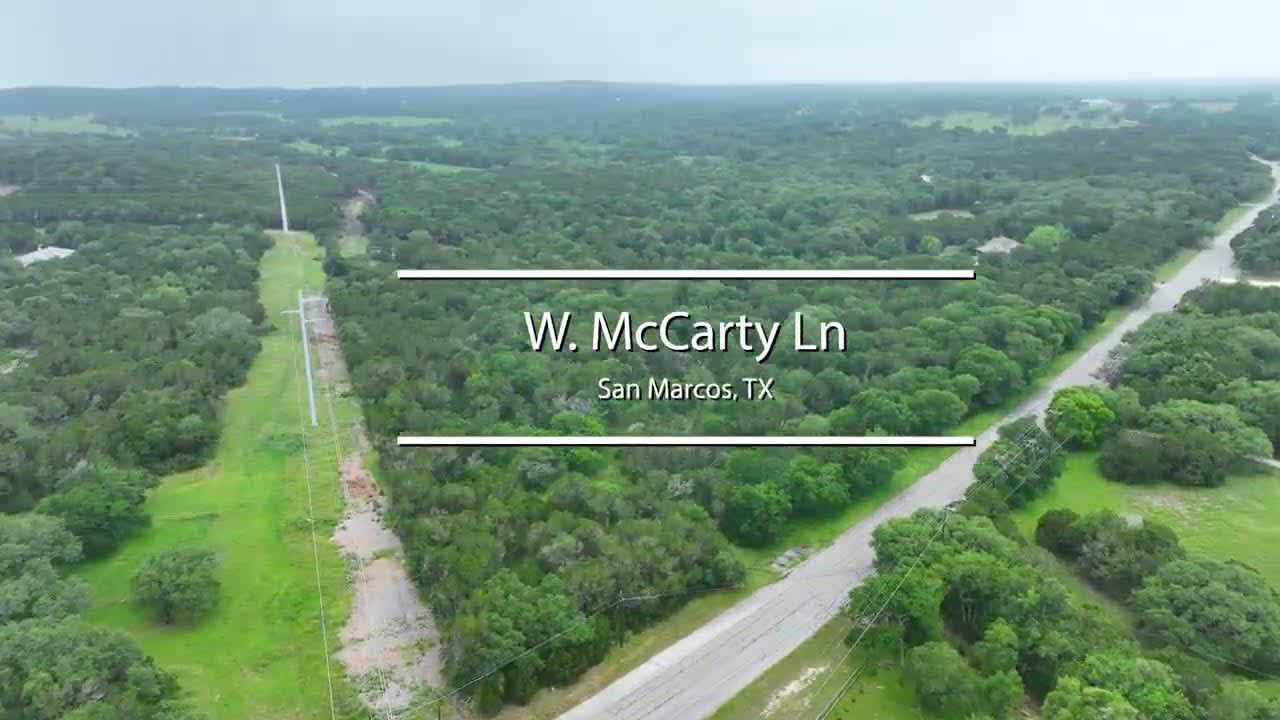 San Marcos Land For Sale - W McCarty Ln