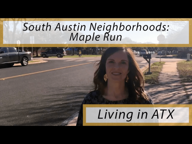 South Austin Neighborhood: Maple Run