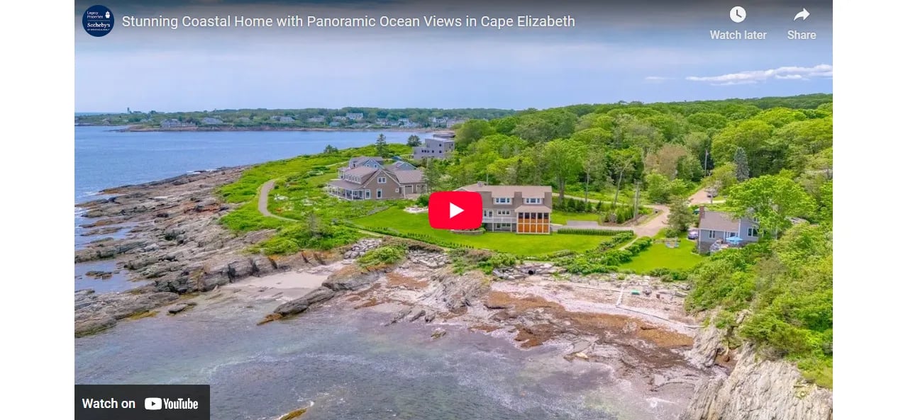 Stunning Coastal Home with Panoramic Ocean Views in Cape Elizabeth