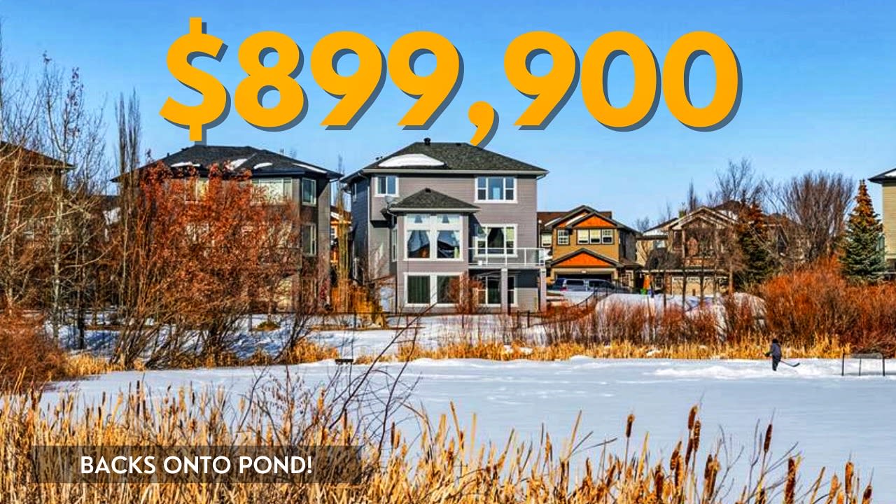 Tour This $899,900 Home BACKING ONTO A POND in Calgary's Rocky Ridge!