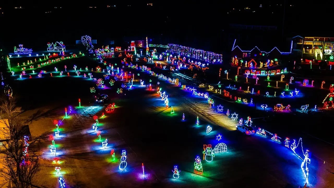 Festive Light Shows in December