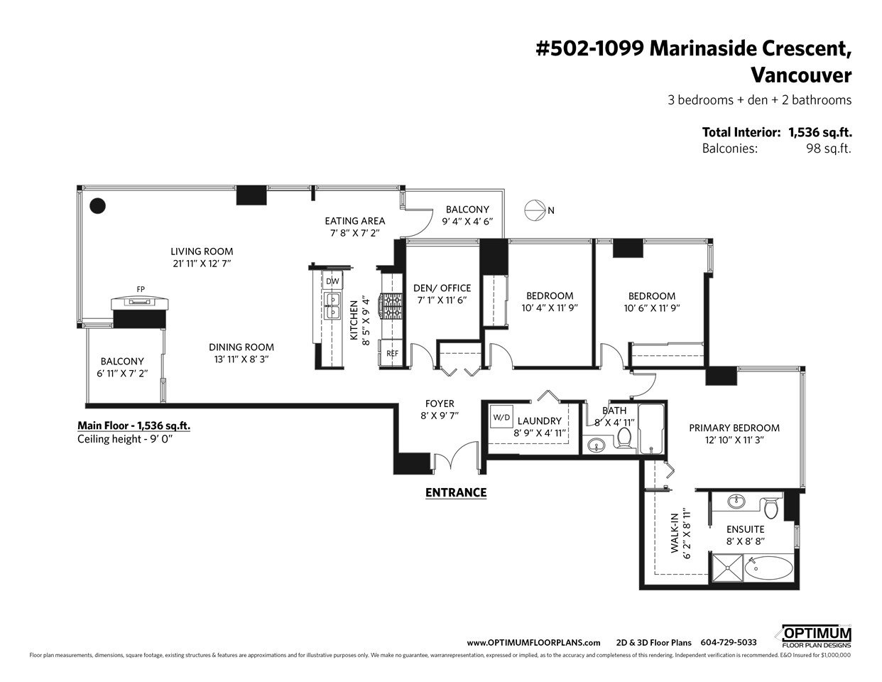 502-1099 Marinaside Crescent, Vancouver