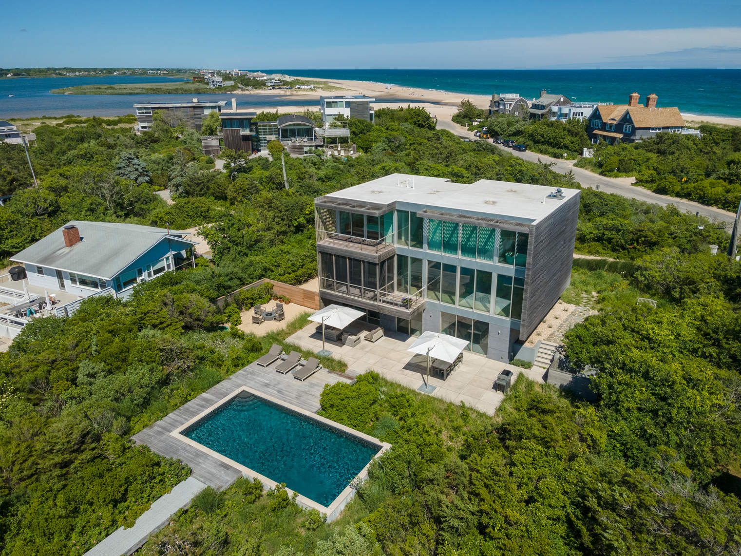 Unbelievable Sunsets Over Mecox Bay in a World-Class Modern