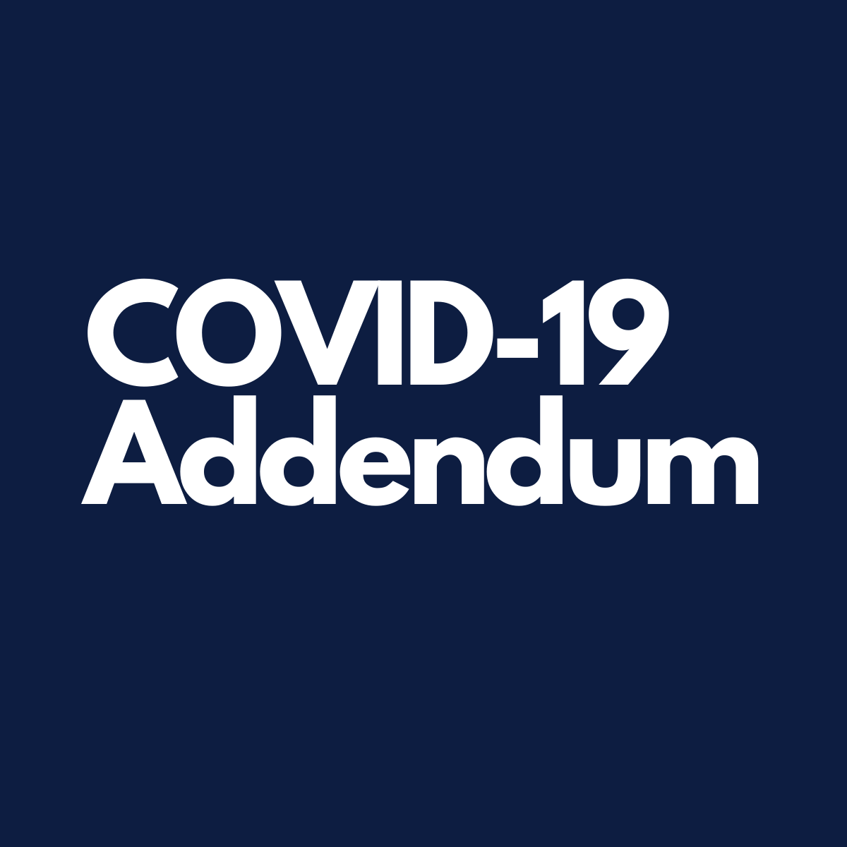 COVID-19 Addendum