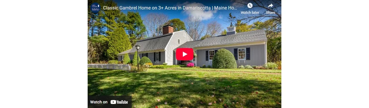 Classic Gambrel Home on 3+ Acres in Damariscotta | Maine Home for Sale