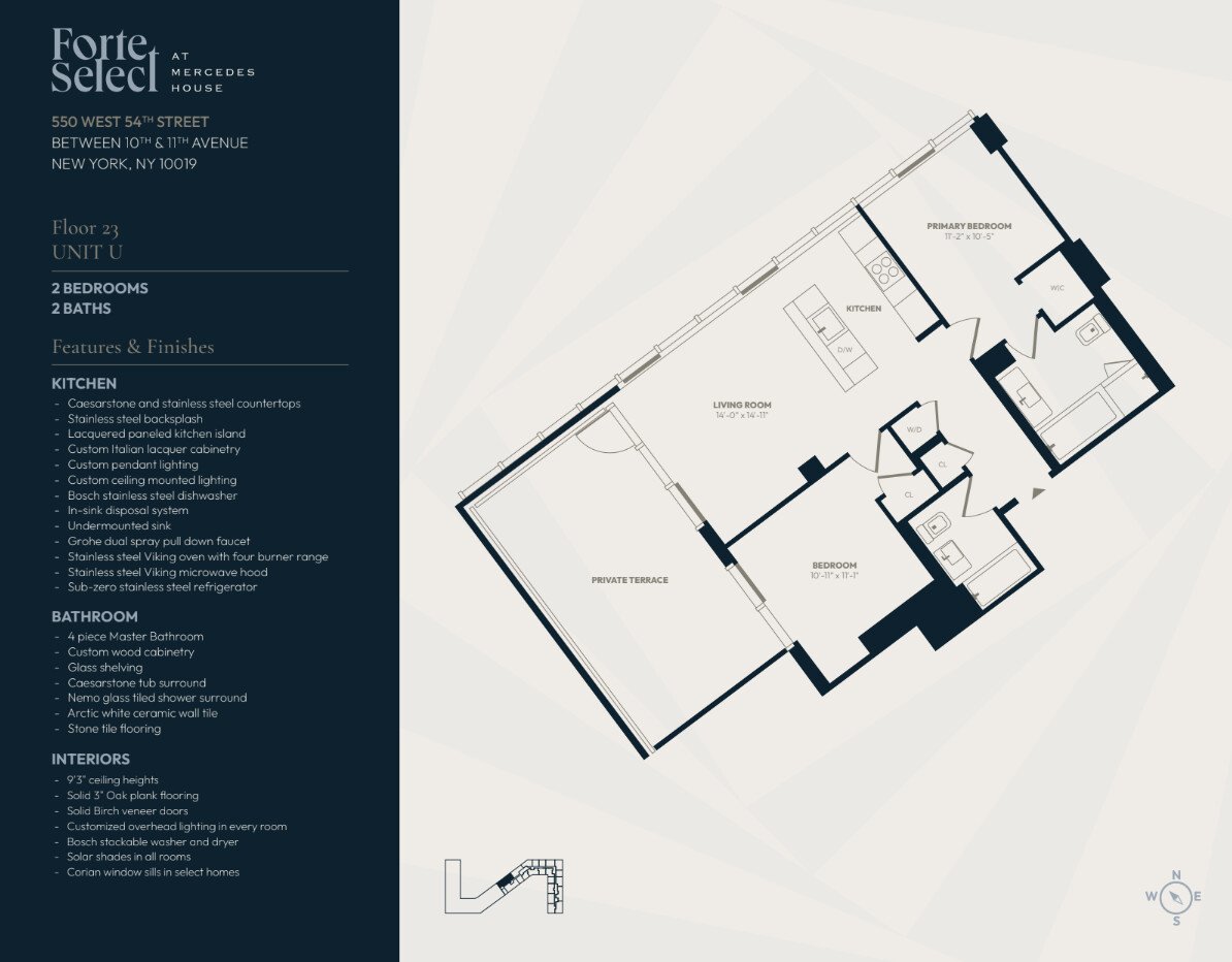 550 West 54th Street, Apt 23U