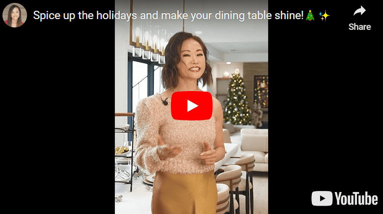 Spice up the holidays and make your dining table shine!🎄✨