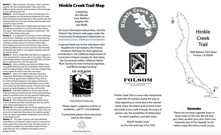 Folsom's Hinkle Creek Nature Trail