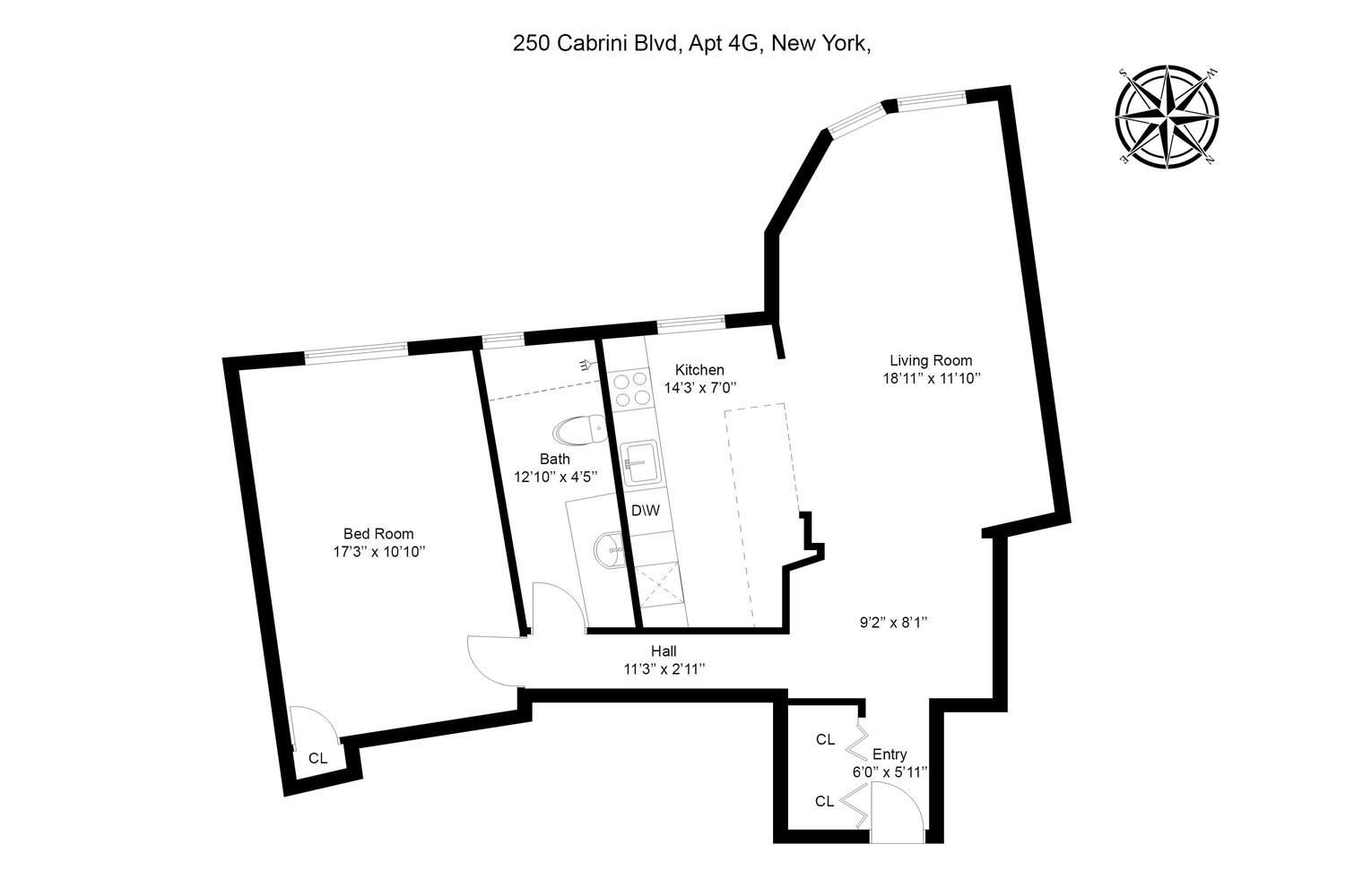 250 Cabrini Blvd, Unit 4G