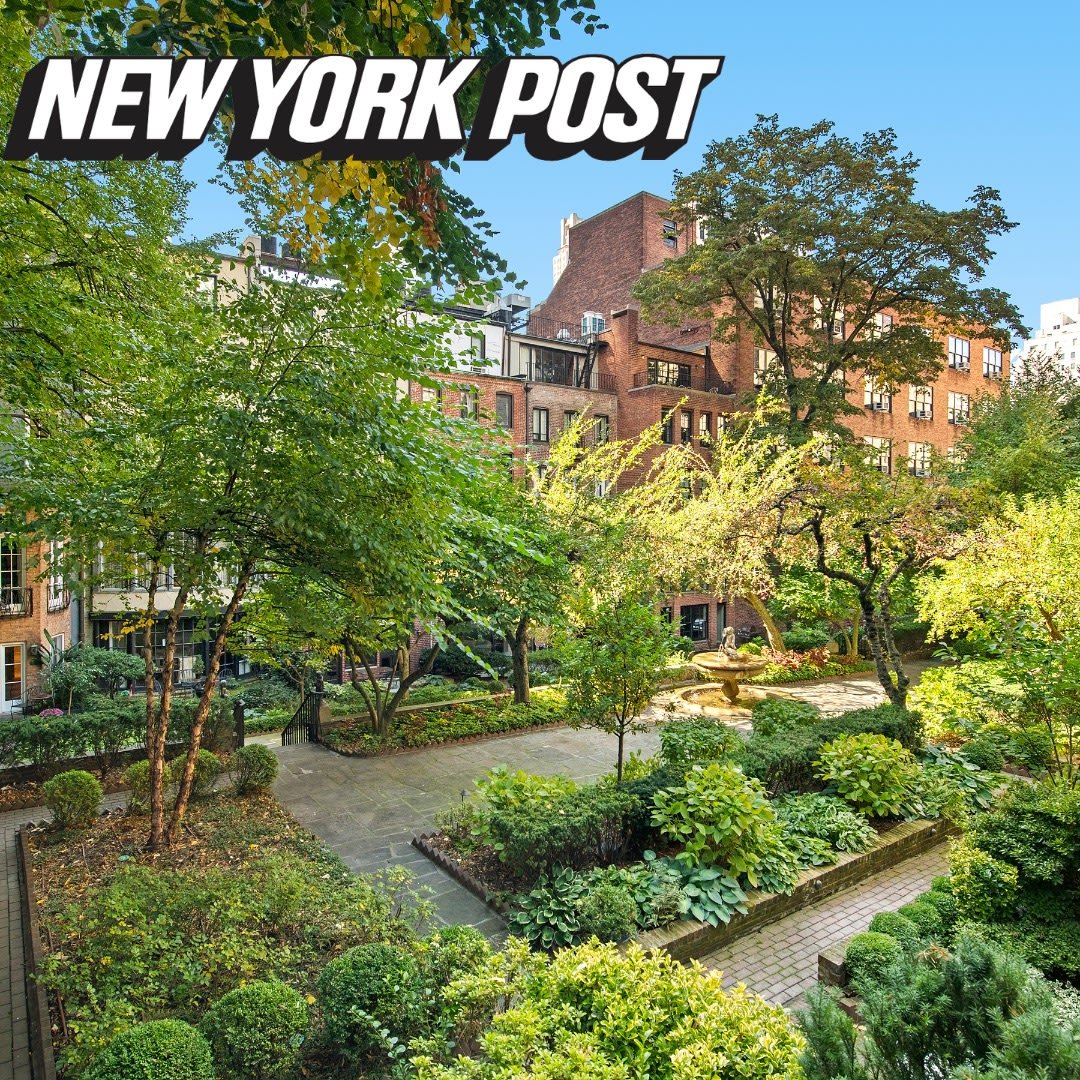 See inside a secret NYC garden that only 12 homes can enjoy — 4 of which are for sale