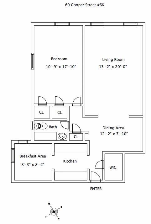 60 Cooper Street Unit: 6K