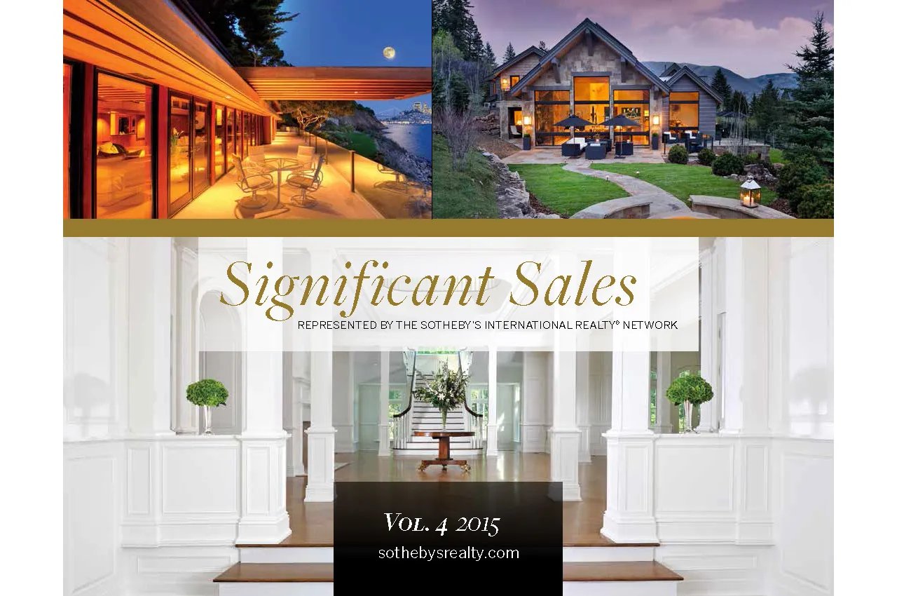 Significant Sales Presented By Sotheby’s International Realty