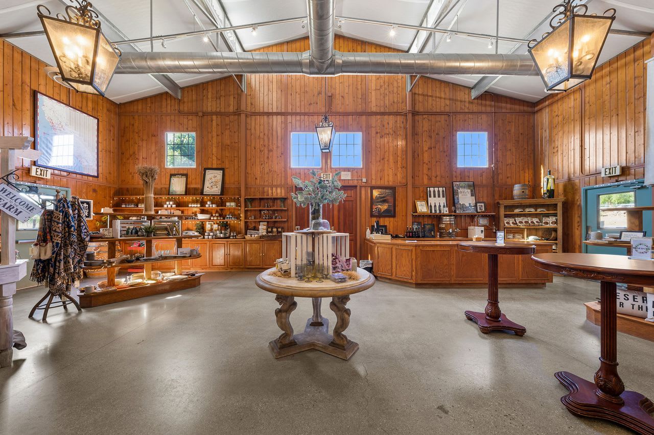 Tasting room and gift shop at a Los Angeles vineyard estate, offering a unique experience.