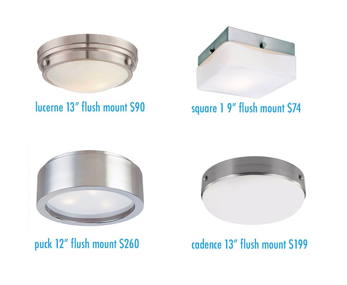 Flush Mount Fixtures for the Hallway