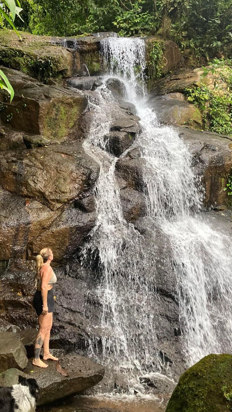 Hills of Portalon Cabinas and waterfall