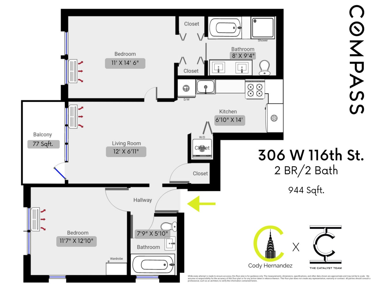 306 W 116th St, #3B