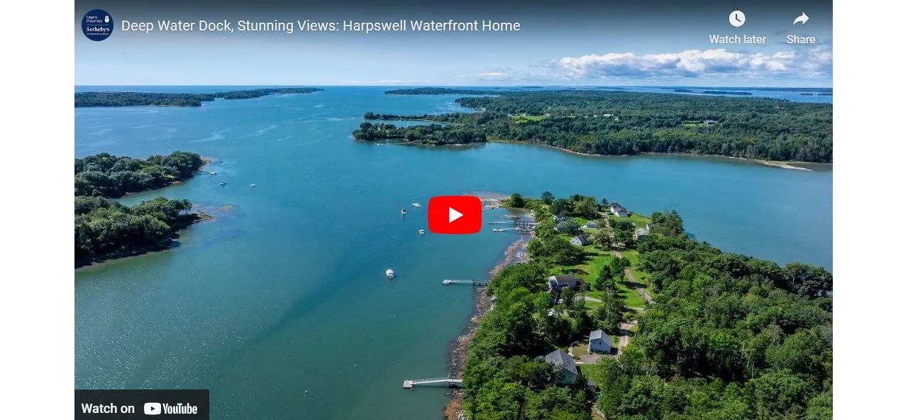 Video of The Week: Deep Water Dock & Stunning Views at This Harpswell Waterfront Home