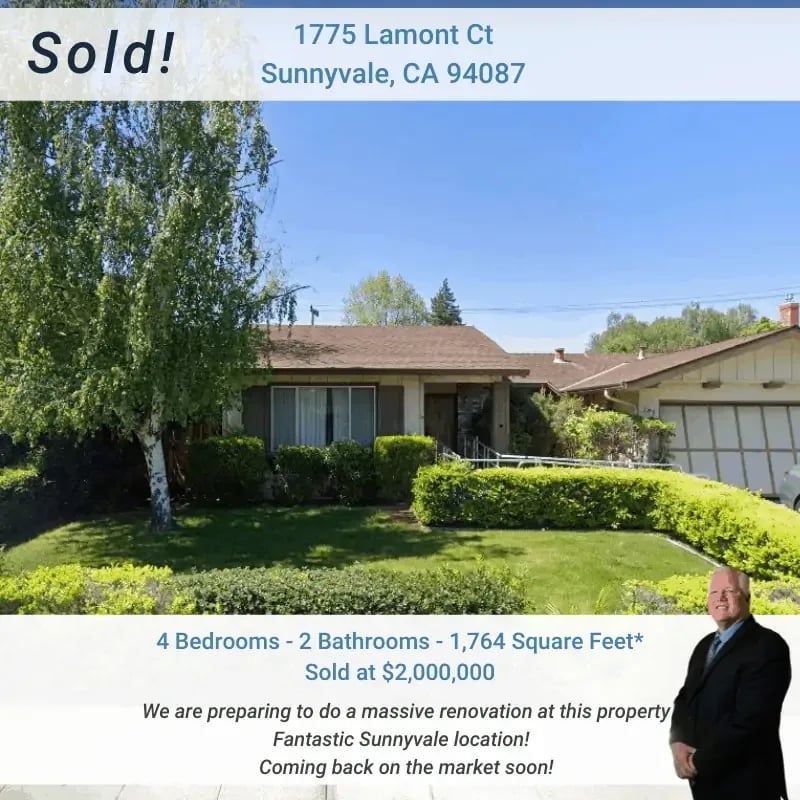 Just Sold in Sunnyvale- Coming Back on the Market Soon New and Improved!