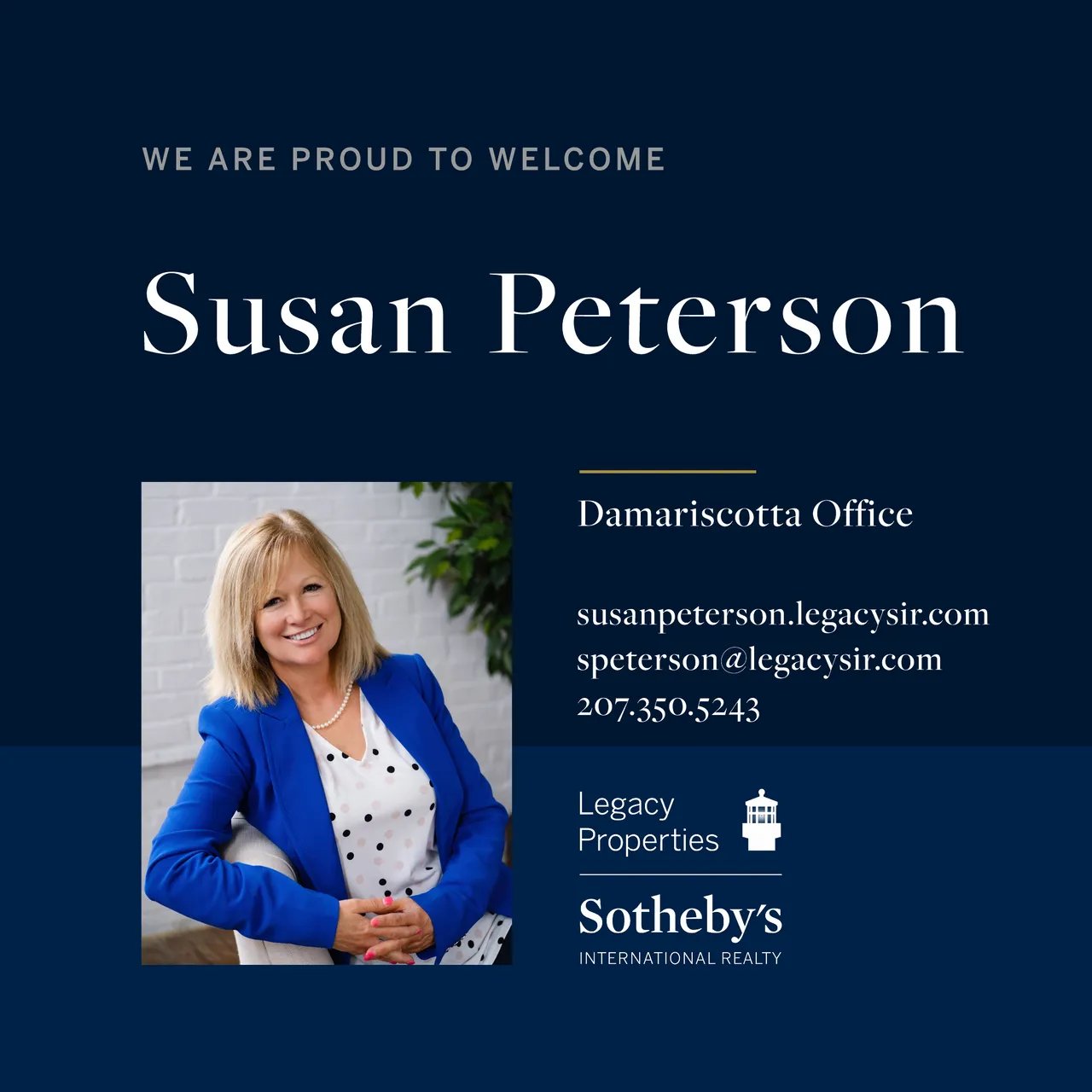 Damariscotta Office Welcomes Susan Peterson