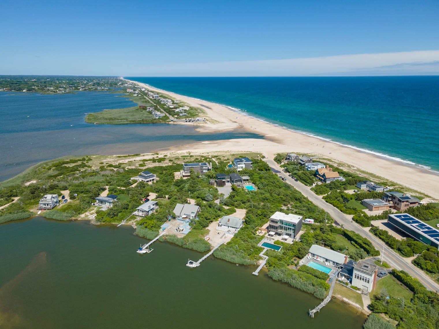 Unbelievable Sunsets Over Mecox Bay in a World-Class Modern