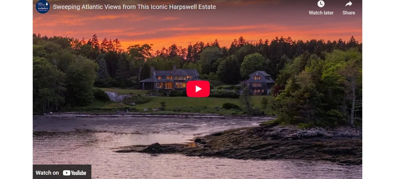 Sweeping Atlantic Views from This Iconic Harpswell Estate