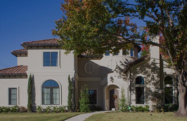 front exterior luxury house in Melshire Estate Texas