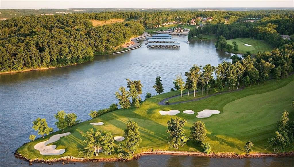 An aerial view of The Club at Porto Cima