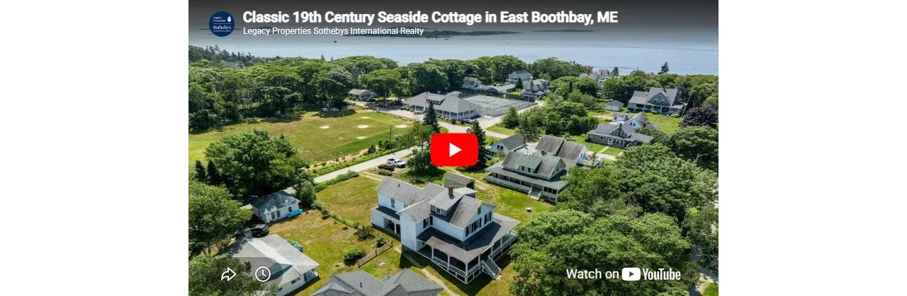 Classic 19th Century Seaside Cottage in East Boothbay, ME