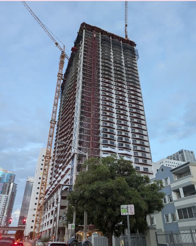 July 2024 l 616-Unit Atlantic Station Tower Appears to Have Topped Out