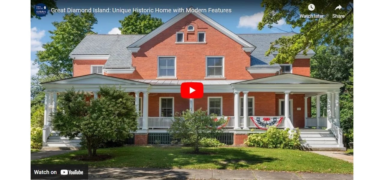 Video of The Week: Great Diamond Island’s Historic Home with Modern Features