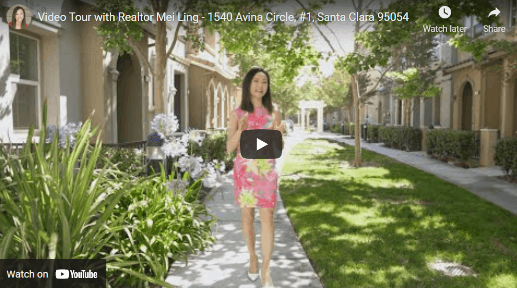 Video Tour with Realtor Mei Ling – 1540 Avina Circle, #1, Santa Clara 95054