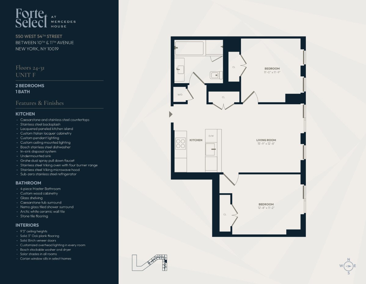 550 West 54th Street, Apt 25F