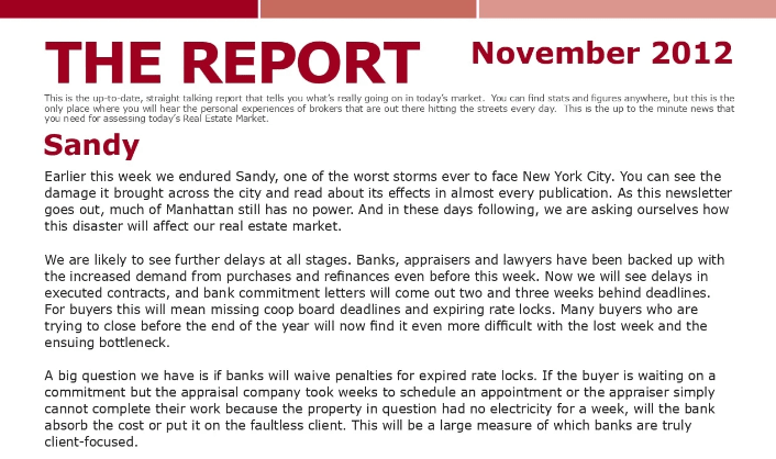 The Meier Report - November 2012