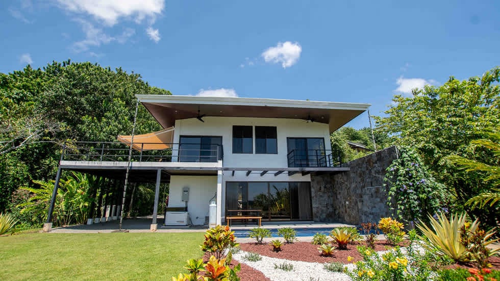 Tropical Ocean View Home with Pool in Escaleras Dominical