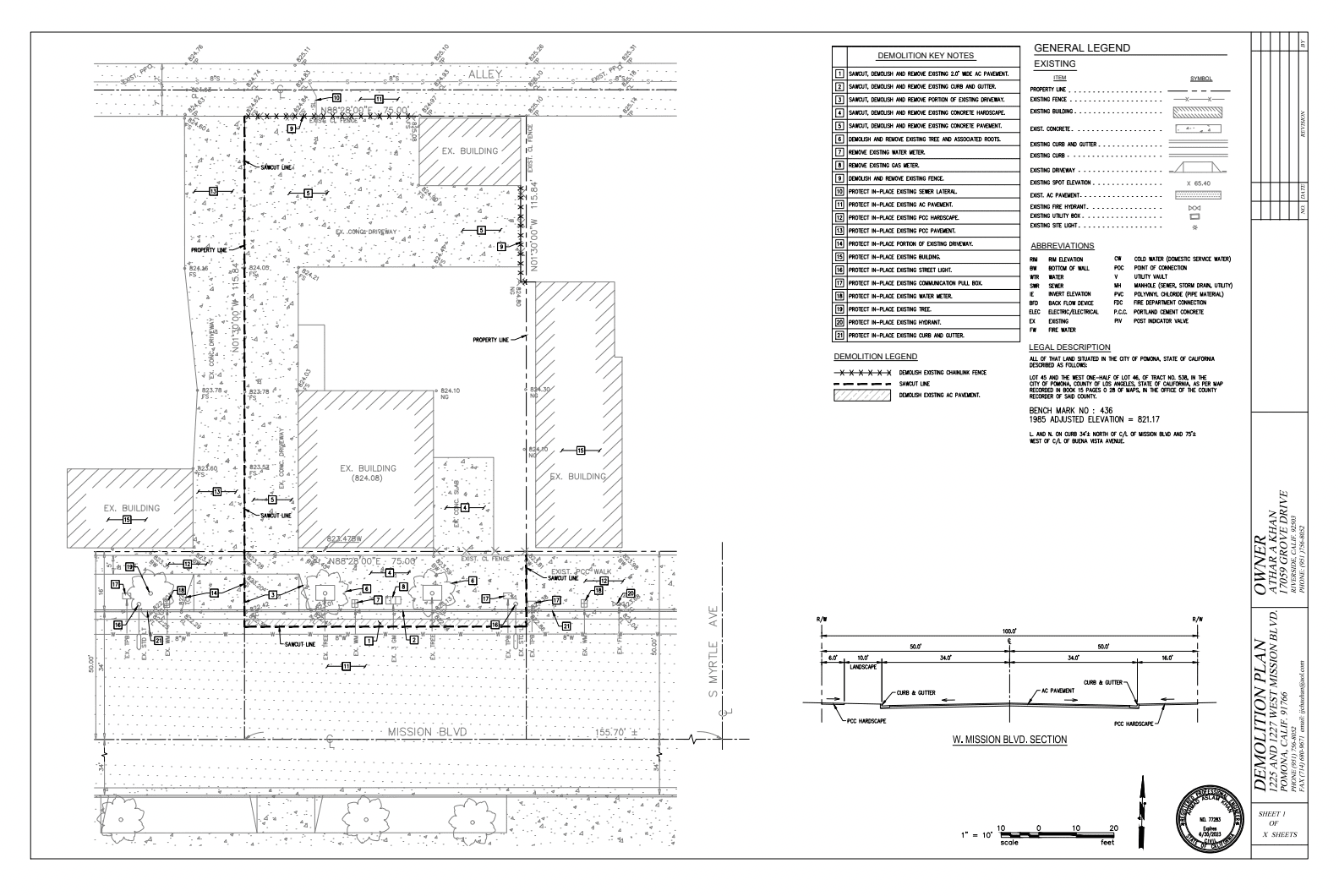 Fully Entitled land for 15 Units