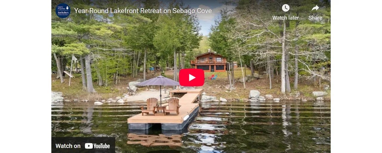 Year-Round Lakefront Retreat on Sebago Cove