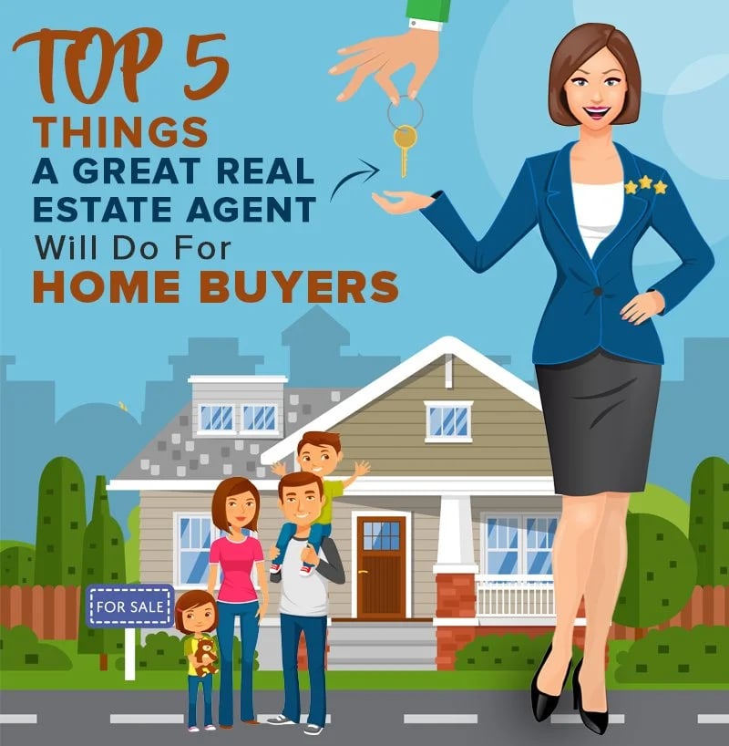 Five things a great real estate agent does for home buyers