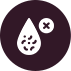 Unidentified speckled symbol with an X badge