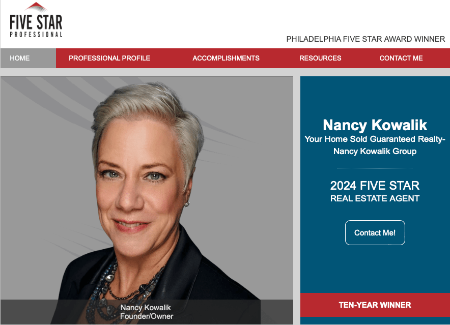Recognizing Excellence: Nancy Kowalik's Five Star Professional Award