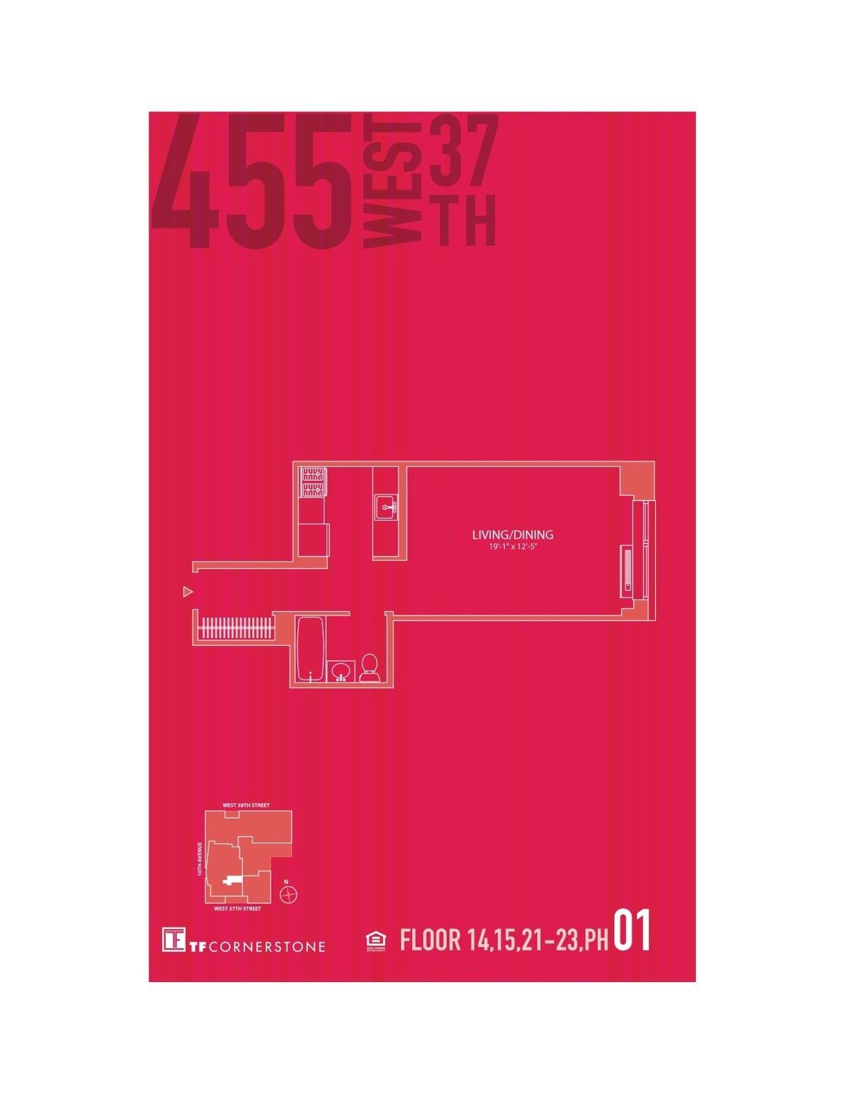 455 West 37th Street, Apt 1401