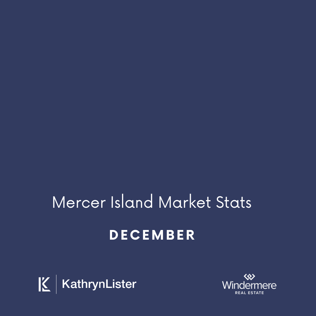 December Mercer Island Market Stats