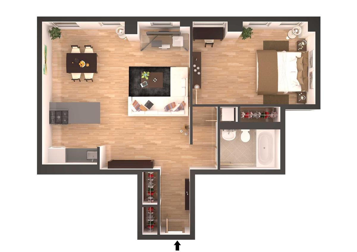 225 Rector Place, Apt PH-1A