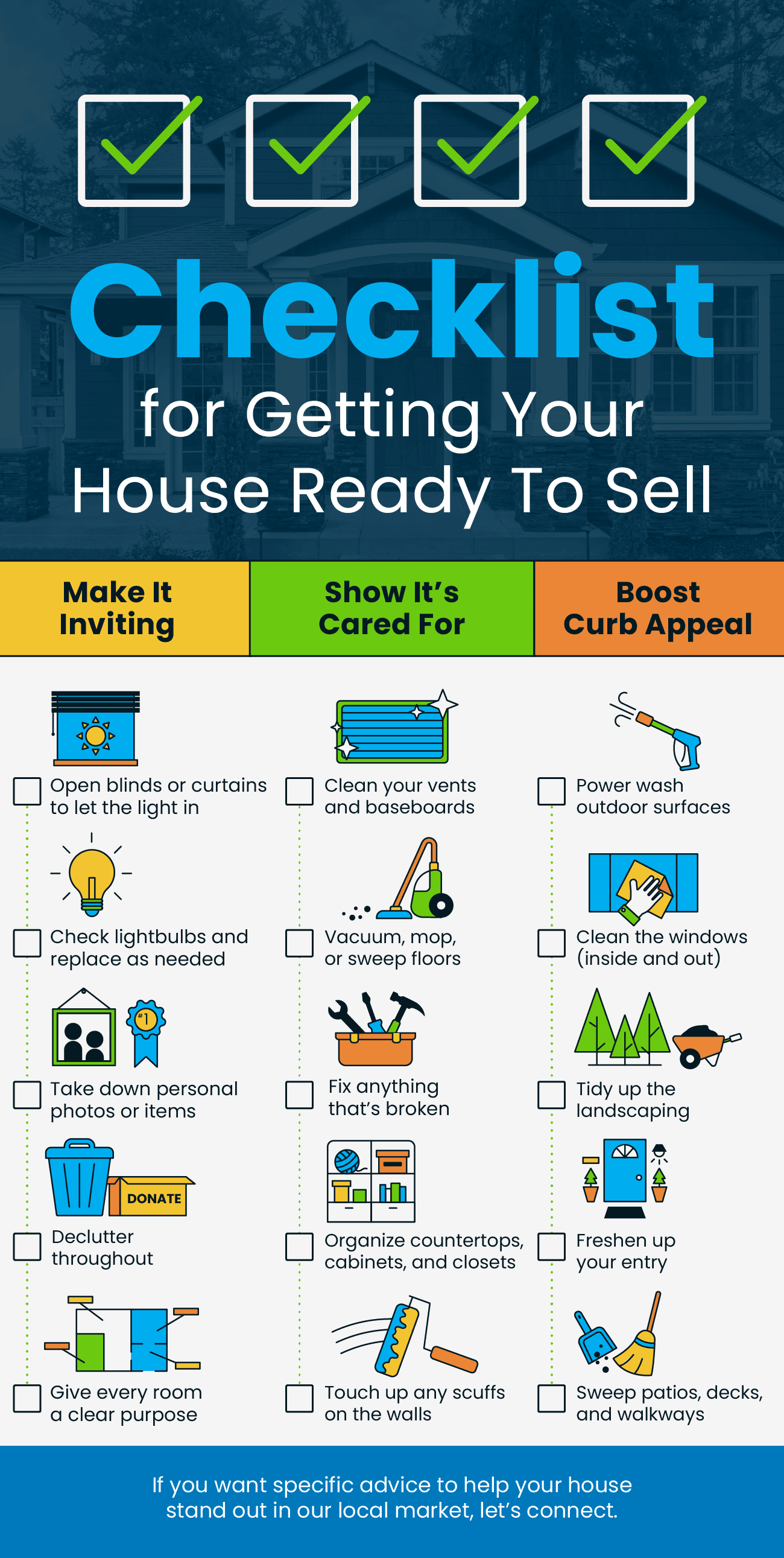 Checklist for Getting Your House Ready To Sell