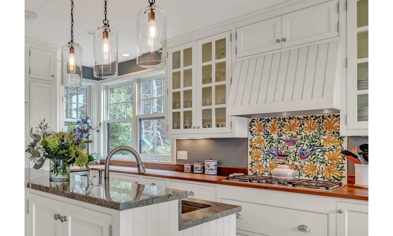 Beautiful Kitchen Backsplashes in these Maine Homes for Sale