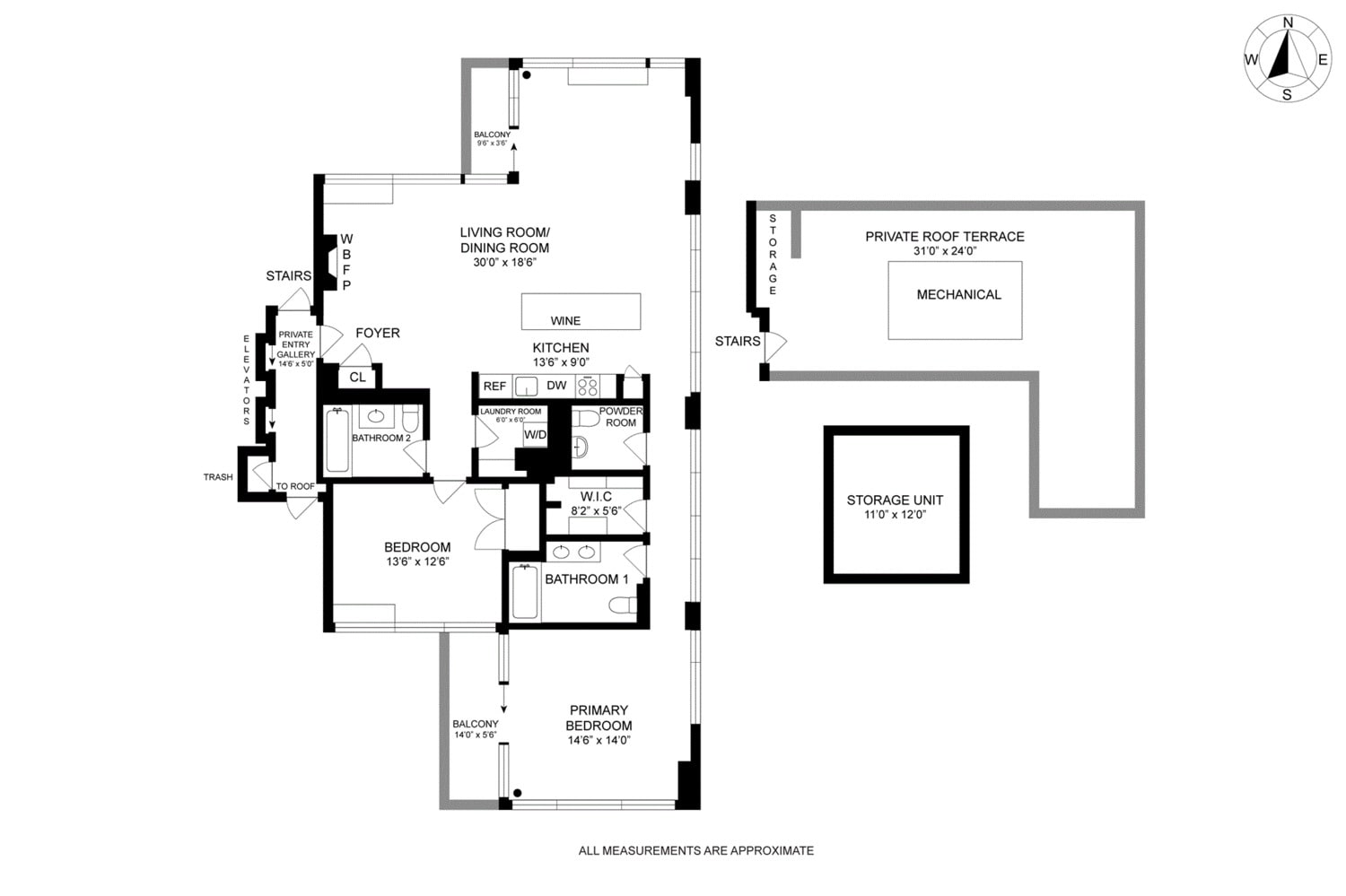 245 W 19th St, Unit PH3