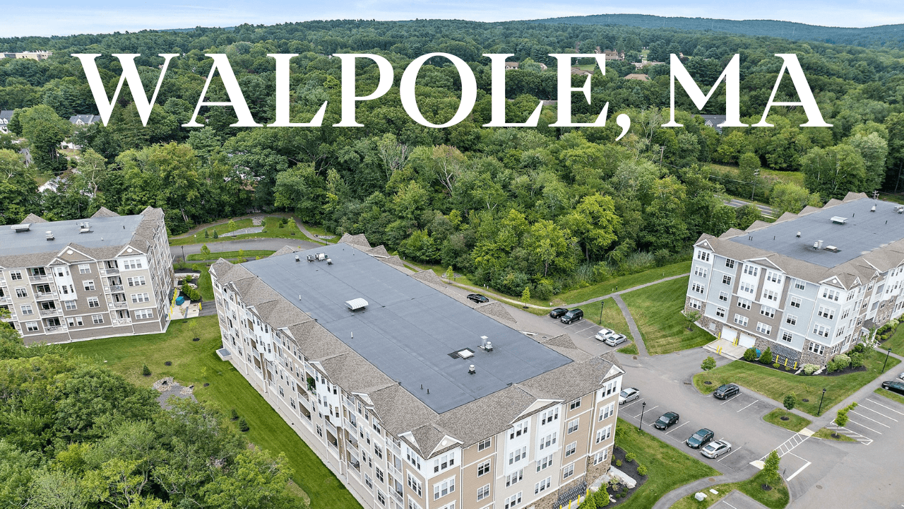 Bird's Eye View of Walpole MA