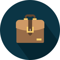 Moving suitcase icon